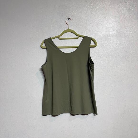 Chico's Green Sleeveless Fitted Cami Sz 2/L - Picture 8 of 12